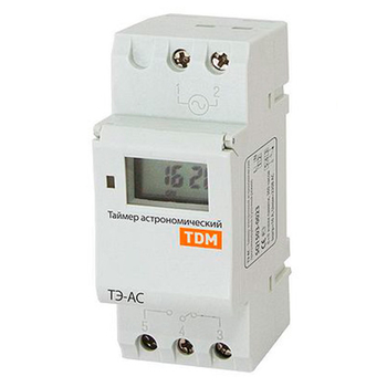Таймер электронный астрономический ТЭ-АС 16А-DIN TDM SQ1503-0023 - Электрика, НВА - Реле, автоматизация и управление - Таймеры - . Магазин оборудования для автономного и резервного электропитания Ekosolar.ru в Минусинске