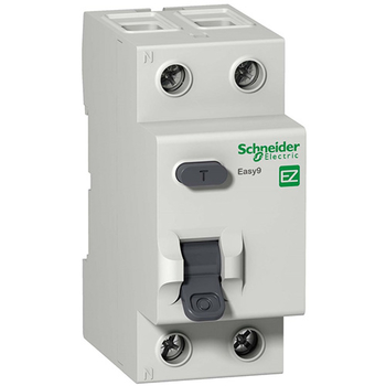 Дифференциальный выключатель Schneider Electric (УЗО) EASY 9 2P 25А 30мА AC 4,5 кА - Электрика, НВА - Модульное оборудование - Дифференциальные автоматы - . Магазин оборудования для автономного и резервного электропитания Ekosolar.ru в Минусинске