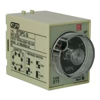 Реле времени 220V ST3PC-G (0.5-4min/40min/4h/24h) Энергия - Электрика, НВА - Реле, автоматизация и управление - Реле времени - . Магазин оборудования для автономного и резервного электропитания Ekosolar.ru в Минусинске
