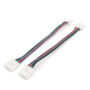 Комплект коннекторов Apeyron Electrics 09-12 (2 клипсы с проводами) для RGB-светодиодной ленты 12В IP20 10 мм - Светильники - Cветодиодные ленты - . Магазин оборудования для автономного и резервного электропитания Ekosolar.ru в Минусинске