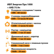 ИБП для котла Энергия Про 1000 + Аккумулятор 75 Ач 12 В (700Вт - 59мин) - ИБП и АКБ - ИБП для котлов - . Магазин оборудования для автономного и резервного электропитания Ekosolar.ru в Минусинске